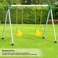 thumbnail image 7 of JBeeCtrl Baby Swing High Back Full Bucket Toddler Swing Seat with Coated Chain and Carabiners, 1 Pack, 7.8 x 17.7 x 11 in- Yellow, 7 of 7