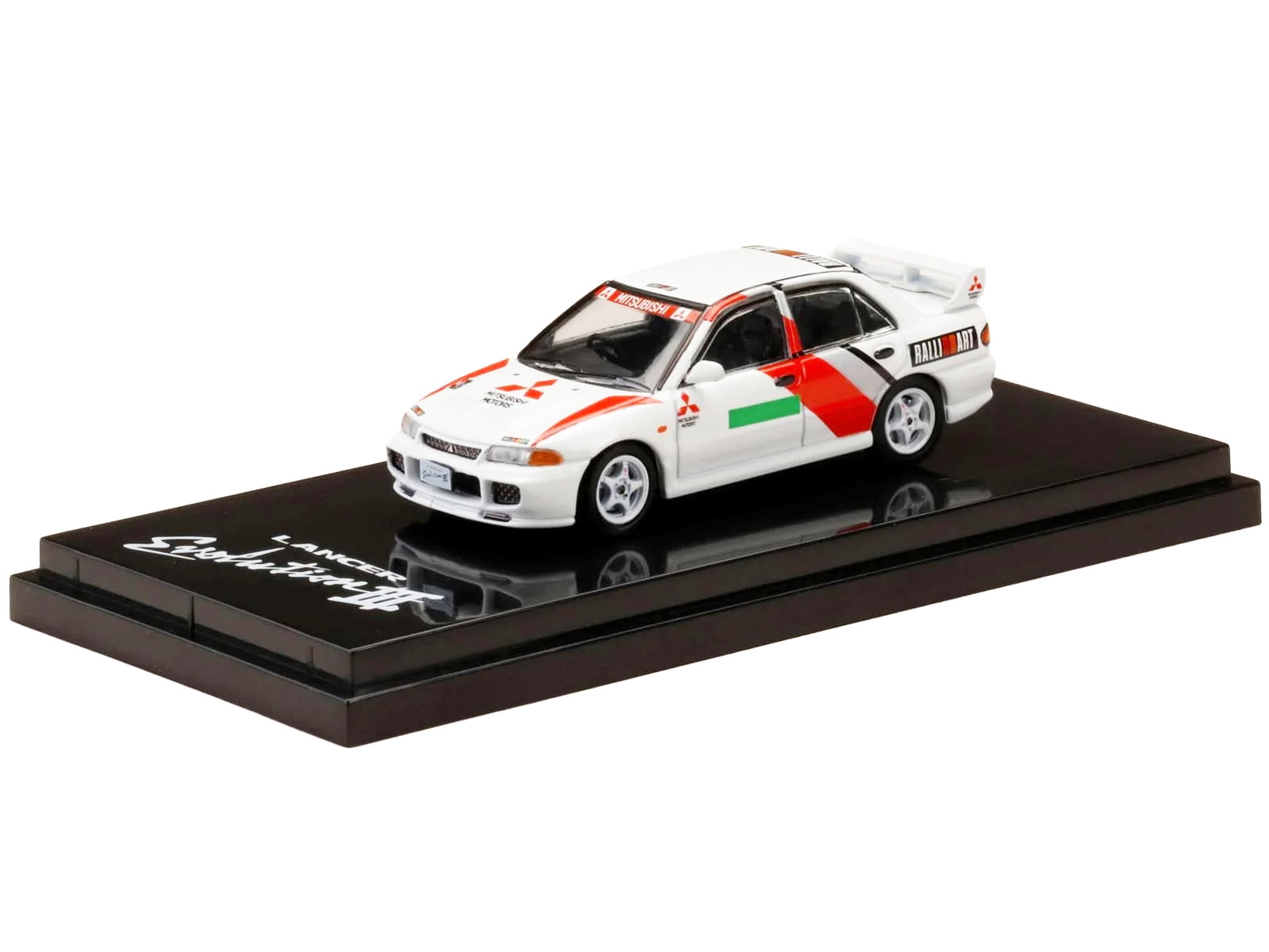 Mitsubishi Lancer RS Evolution III RHD Scortia White with Red