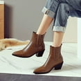thumbnail image 2 of jsaierl Plus Size Ladies Autumn And Winter Boots Pointed Toe Thick High-heeled Boots, 2 of 9