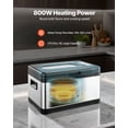 thumbnail image 5 of 800W Sous Vide Cooker with LED Digital Display Glass Lid Precise Temperature Timer Control All in One Sous Vide Pot for Family and Friends, 5 of 6