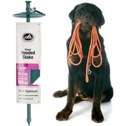 Pet Champion 14 Heavy Duty Steel Tie Out Stake for Large Dogs up to 100 lbs