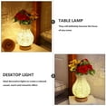 thumbnail image 3 of Lampe de Chevet en Vase de Rotin, Lampe de Table en Vase de Rotin Gradation Progressive pour Table à Manger, 3 of 8