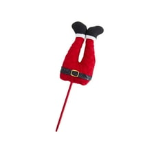 Bfogop Christmas Elf Legs Picks Xmas Tree Topper Decorations, 12 Inch Striped Plush Stuffed Elf Feet Ornaments Vase Filler Party Decor Tree Topper for Xmas Holiday Indoor Outdoor Party