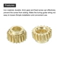 thumbnail image 4 of Guitar String Tuning Peg Gear Tuner Gears 6pcs 4mm Inner Hex Hole Gold for Guitar Tuner Machine Head, 4 of 6