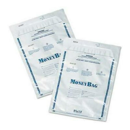 SecurIT Tamper-Evident Deposit Bag, Plastic, 9 x 12, White, 100/Pack (94190068)