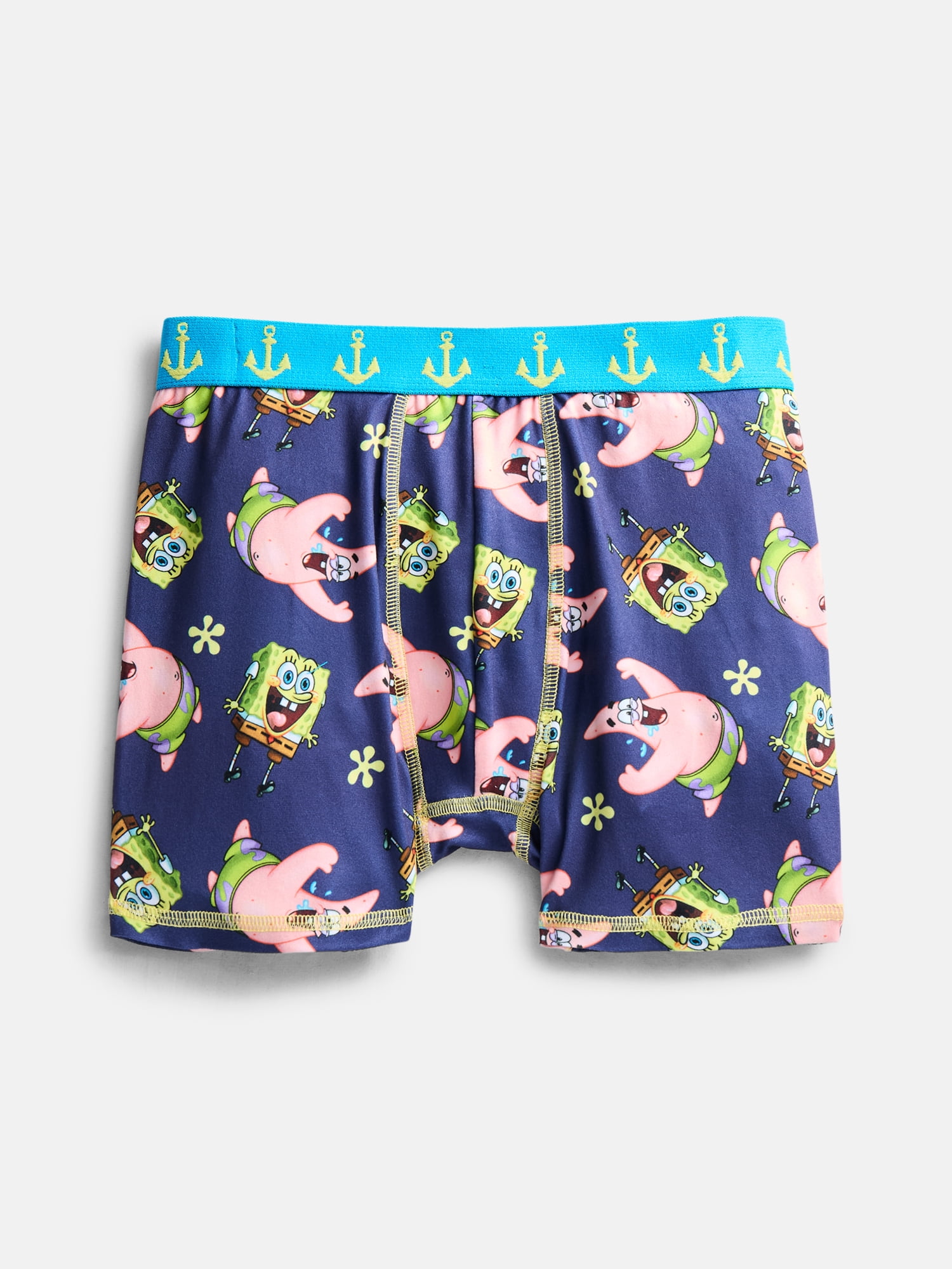 SpongeBob SquarePants Boy's Boxer Briefs, 4-Pack