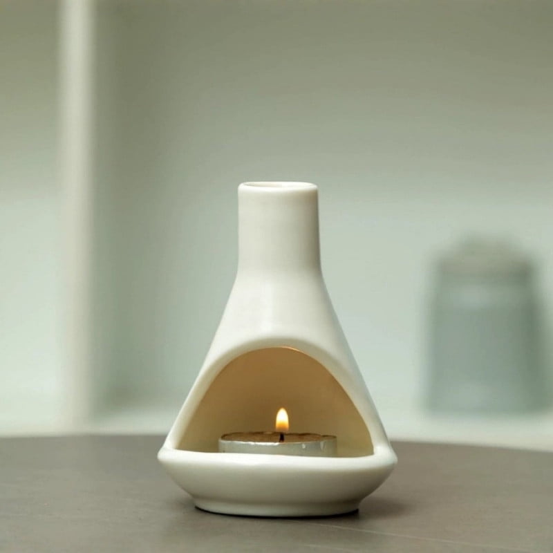 Palo Santo Holder - Handmade Ceramic Incense Burner Stand for Sage, Smudging and Meditation (5.51 x 4.52 Inch)Orage