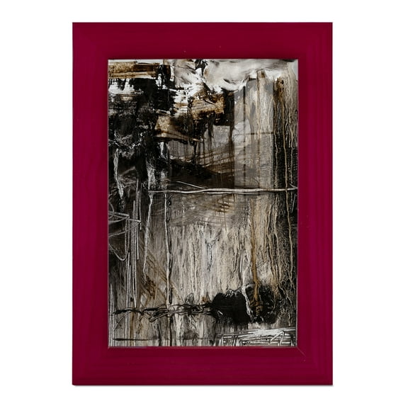 Continuum II -Framed Print w/glass-Cherry Red