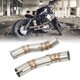thumbnail image 4 of Tubo De Escape Medio De Motocicleta, 2 Piezas De Tubo De Enlace Medio De Escape De Mano De Obra Exquisita Para Motocicleta, 4 of 8