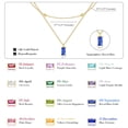 thumbnail image 6 of Turandoss September Birthstone Necklaces for Women 14K Gold Plated Dainty Sapphire Royal Blue Color Birthstone Layered Necklace Gold CZ Necklace Cute Women Jewelry Birthday Gifts, 6 of 7