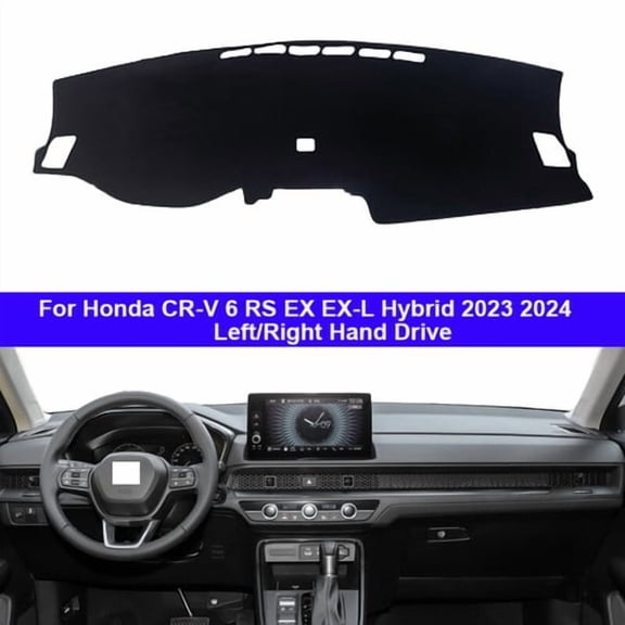 Car Dashboard Cover Dashmat Carpet For Honda CRV 6 RS EX EX-L Hybrid 2023 2024