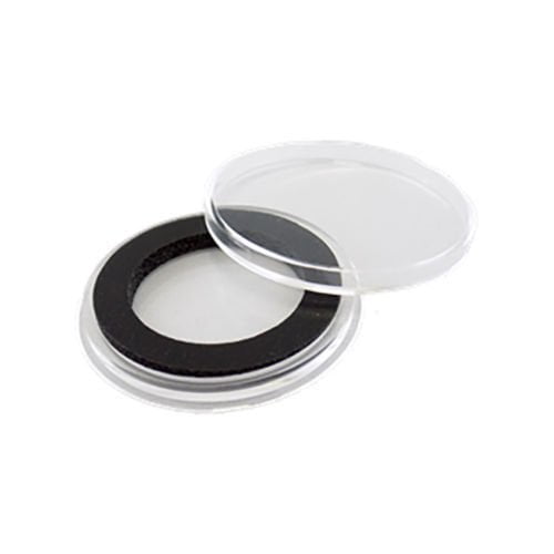 Red Capsule Tube & 10 Air-Tite High Relief 38mm Black Ring Coin Holders for 2oz Queen's Beast