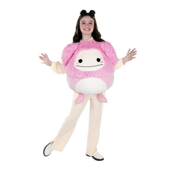 Squishmallows Brina The Pink Bigfoot Deluxe Kids Costume