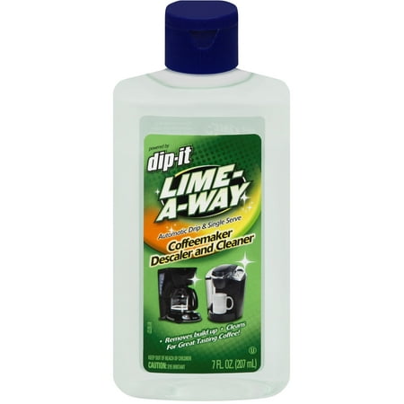 

Lime-A-Way Dip-It Coffeemaker Cleaner 7 oz Bottle Descaler & Cleaner for Drip & Single Serve Coffee Machines (Pack of 3)