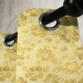 thumbnail image 4 of Ambesonne Hawaii Grommet Curtain, Exotic Hibiscus Flowers, 50" x 63", Yellow White, 4 of 6