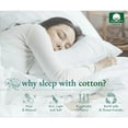 thumbnail image 6 of Sleepdown Twin XL Sheets - 100% Cotton Bed Sheets Set with Deep Pockets, Cozy Percale sheets with Elastic Fitted Sheet Set Ultra Soft Cooling Sheets - 3 Piece Bedding & Pillowcase set, Blue Floral, 6 of 6
