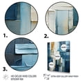 thumbnail image 3 of Designart "Geometric Abstract Square Fusion" Geometric Framed Wall Art - Modern Blue Abstract Entryway Framed Wall Art, 3 of 6