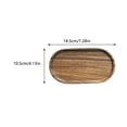 thumbnail image 2 of OUNONA Lot de 2 Plateau de Service en Bois pour Café et Fruits Table Ovale Décoration Usage Domestique Restaurant, 2 of 8