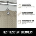 thumbnail image 6 of GORILLA GRIP Waffle Shower Curtain, Thick Weighted Fabric, Wrinkle and Rust Resistant, Classic Hotel Quality Design, Machine Wash, 72x72 Beige, 6 of 9