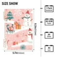 thumbnail image 2 of FORMRS 1-Subject Spiral Notebook 8" x 5" College Ruled 60 Refillable Sheet A5 Hard Cover, 2 Pack, Pink Christmas Snowman, 2 of 7