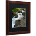 thumbnail image 2 of Trademark Fine Art "Wet Rocks" Canvas Art by Philippe Sainte-Laudy, Black Matte, Wood Frame, 2 of 4