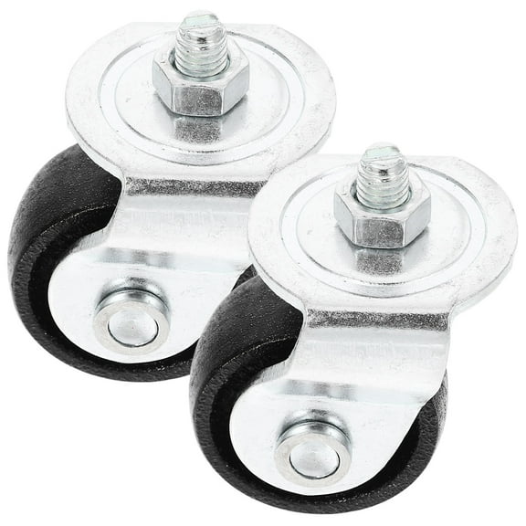 Pawsdot 2Pcs Silver Heavy Duty Floor for Hydraulic Horizontal Jack with 2 Ton Swivel