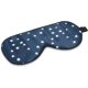 thumbnail image 5 of Antifaz para dormir de seda, color azul oscuro, antifaz de noche con parche para ojos 100% de seda, accesorio suave para vendar los ojos para dormir en viajes en avión, protección contra la luz JM, 5 of 5