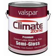 Valspar Climate Zone Semi-Gloss White Paint and Primer in One Exterior 1 gal ( Pack of 4)