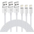 thumbnail image 1 of Cable de carga OCEEK para iPhone 3, 1,8 m, certificado MFi, blanco, 1 of 7