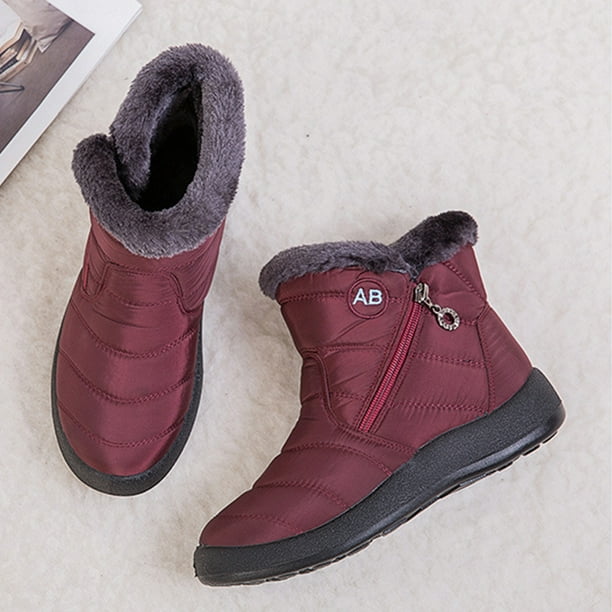 Botas para clima frío para mujer Botas con plataforma de tobillo antideslizantes Botas cómodas para caminar DQrwqpou Tenis De Mujer Tenis De Hombre
