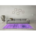 thumbnail image 3 of Ahgly Company Indoor Square Abstract Purple Modern Area Rugs, 8' Square, 3 of 4