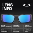 thumbnail image 4 of Oakley OO9014 Gascan Rectangle Shaped Polarized Sunglasses for Men - Includes Official Eyewear Kit - Matte Black Frame with Prizm Sapphr Irid Lens, 4 of 6