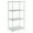 Chrome, variant on Nexel Industries 18307EP Epoxy 18 x 30 x 74 in. Starter Shelf Unit- Silver