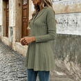 thumbnail image 5 of Tumotour Plus Size Pullover Tops for Ladies' Swing Flowy Blouse To Wear with Leggings Long Sleeved V-Neck Fall Tunic Shirt, 5 of 6