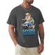 thumbnail image 1 of Camiseta de marca para hombre ropa de moda para fanático de los deportes Living in a van down by the river, 1 of 7