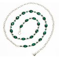 thumbnail image 6 of XIATIAN green glass diamond chain belt metal diamond belt women's dress metal belt women's western style belt women's belt, 6 of 7