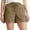 Coffee, variant on Womens Shorts Dressy Casual,Lightweight High Waist Drawstring Hiking Shorts with Pockets Breathable Summer Outdoor Wear,Womens Bermuda Shorts Green 3XL