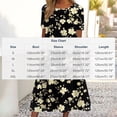 thumbnail image 3 of Women's Summer Casual Dresses Plus Size Round Neck Zipper Floral Print Dress, 3 of 7