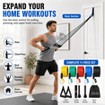 thumbnail image 7 of NIUTA Resistance Bands Set, 150 lbs TPE Exercise Bands with Handles, 11 PCS Workout Bands Resistance Bands for Working Out with Door Anchor, Ankle Straps & Carry Bag, Fitness Bands for Home Gym, 7 of 7