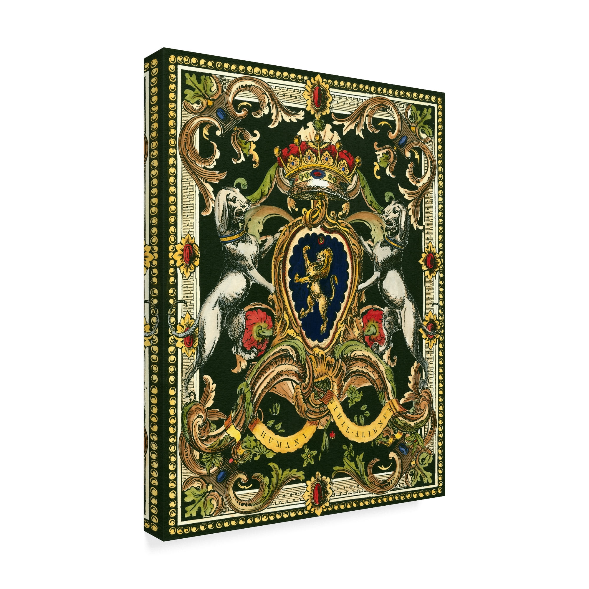 Trademark Fine Art 'Crest on Black I' Canvas Art by Vision Studio