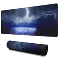 thumbnail image 1 of Level Up with Large SciFi Space Moon Gaming Mouse Pad: Extended, Stitched Edges, Anti-Slip Rubber Base, Premium Desk Pad for Keyboards, Perfect for Gaming, Home Office, 31.5x11.8 Inch, 1 of 7