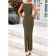 thumbnail image 2 of Vestido Midi PRETTYGARDEN para Mujer Verano 2025 Sin Mangas con Fruncido, 2 of 8