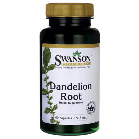 Swanson Dandelion Root 515 mg 60 Caps (Best Dandelion Root Extract)