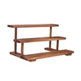 thumbnail image 3 of lionlar Wood Display Riser Jewelry Organizer Rack Fashion Decoration Collectibles Display Stand Showcase Fixtures for Figurines Hotel 3 Layer, 3 of 9