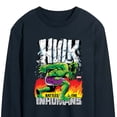 thumbnail image 3 of Marvel Hulk - Battles The Inhumans - Men's Long Sleeve Graphic T-Shirt, 3 of 5