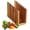 Brown Stand Only 1pcs, variant on Book-Shaped Cutting Board, Decorative Boards that Look Like Books, The Cutting Board Library, Wooden ChoppingBoard Charcuterie Boards for Kitchen, Home Decor Gift (Brown Set)