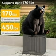 thumbnail image 4 of 31 Gallon Waterproof Resin Storage Box with Latch for Deck,  & Indoor Use -  Resistant, 4 of 6