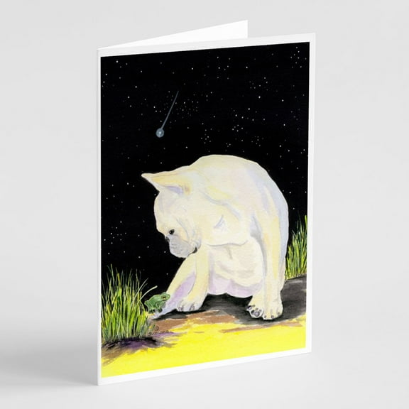French Bulldog Greeting Cards and Envelopes Pack of 8