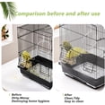 thumbnail image 5 of Universal Organza Bird Cage Seed Catcher Net Cover Parrot Mesh Net Cover Black 400x0.1mm, 5 of 9