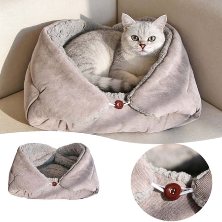 Winter Warm Pet Mat Foldable Thermal Cat and Dog Bed with Soft Plush Machine Washable Small Pet Warming Mat for Indoor Use Multifunctional Blanket for Kennels Crates and Travel